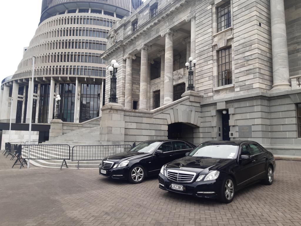 Mercedes Benz at New Zealand Parliament