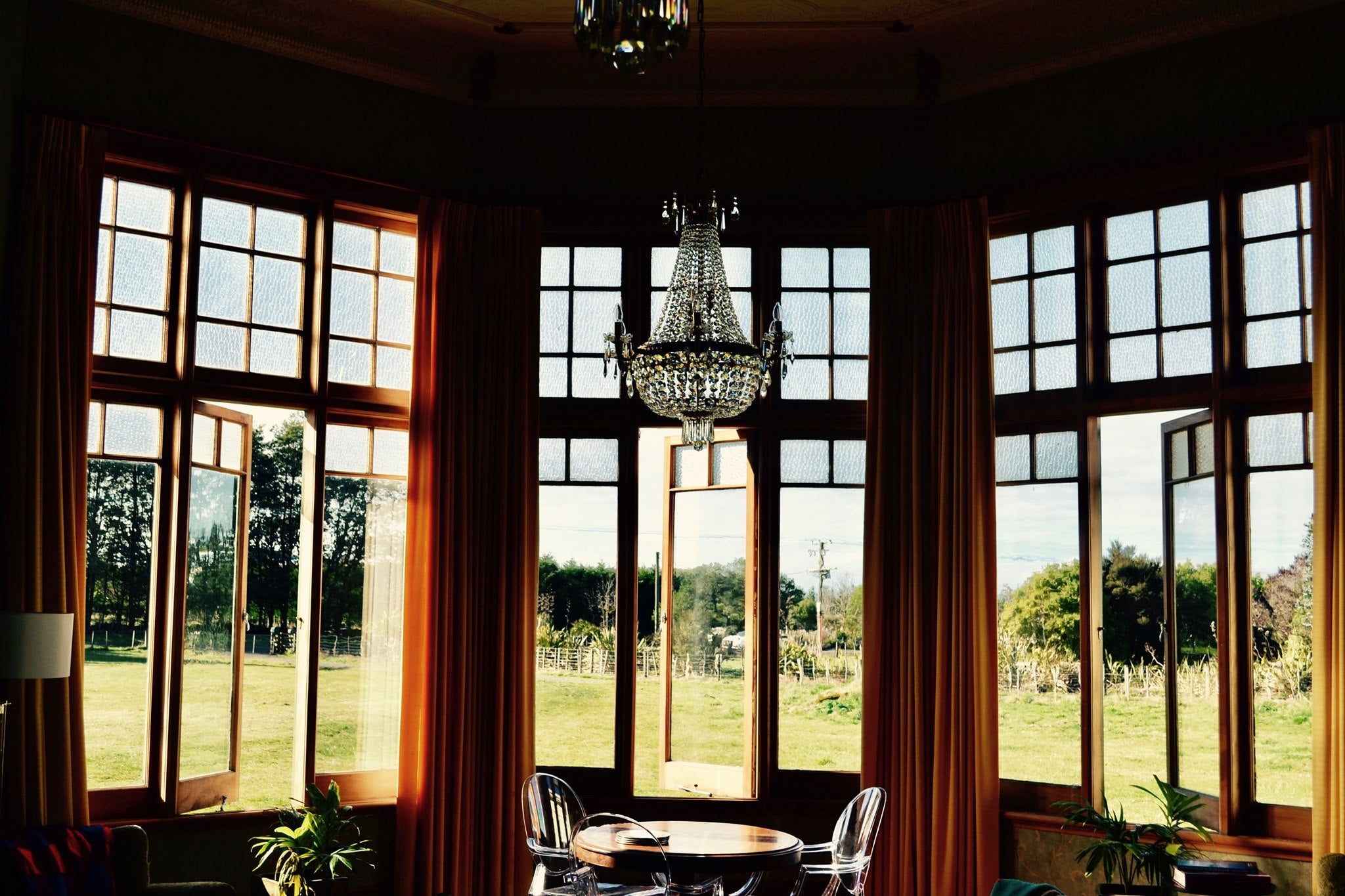 Formal sitting room looking towards Norfolk road & native garden