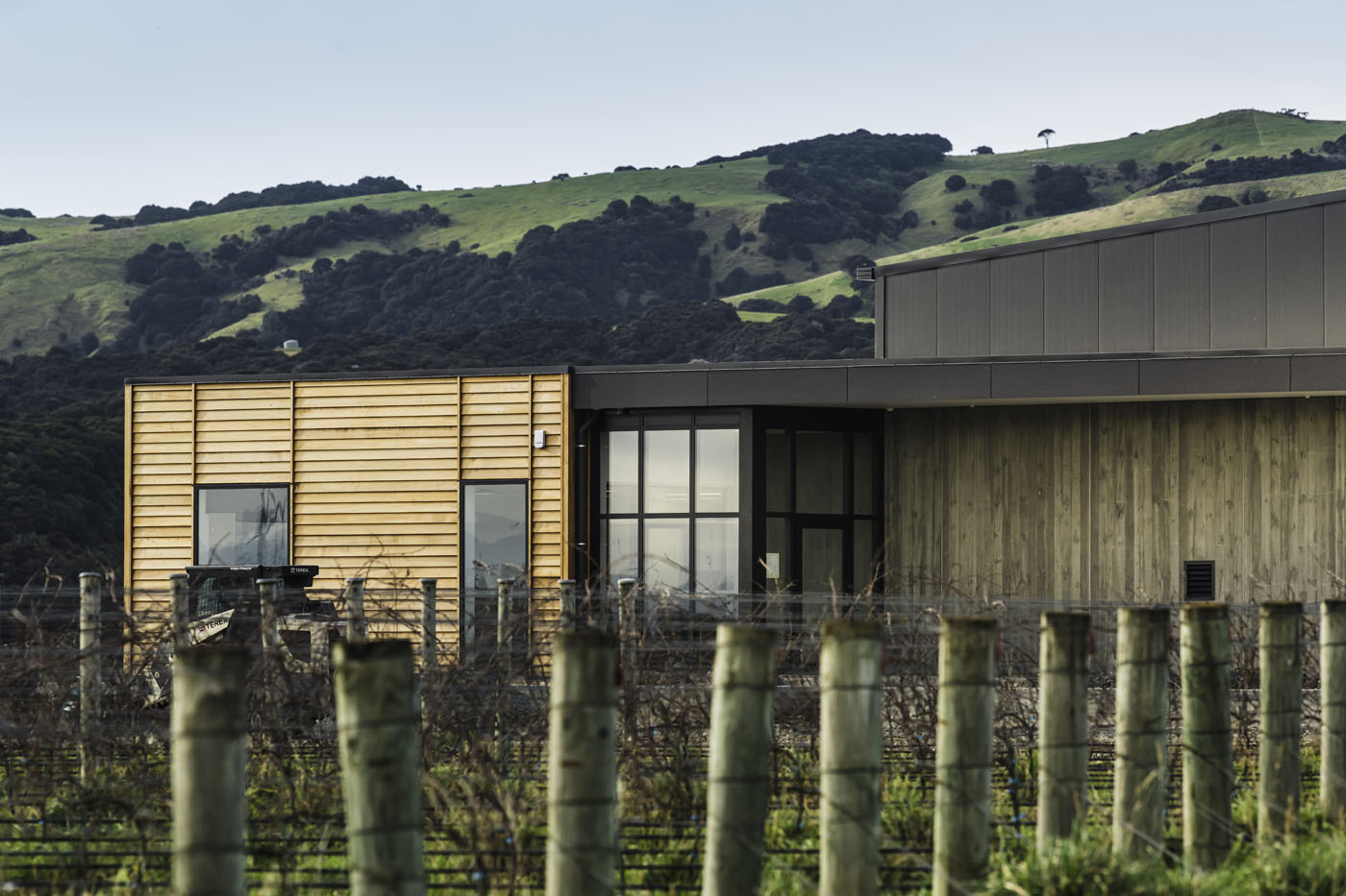 Outside view of the winery 