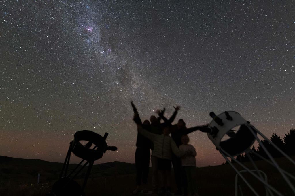 Stargazing is a fun activity for any age. 