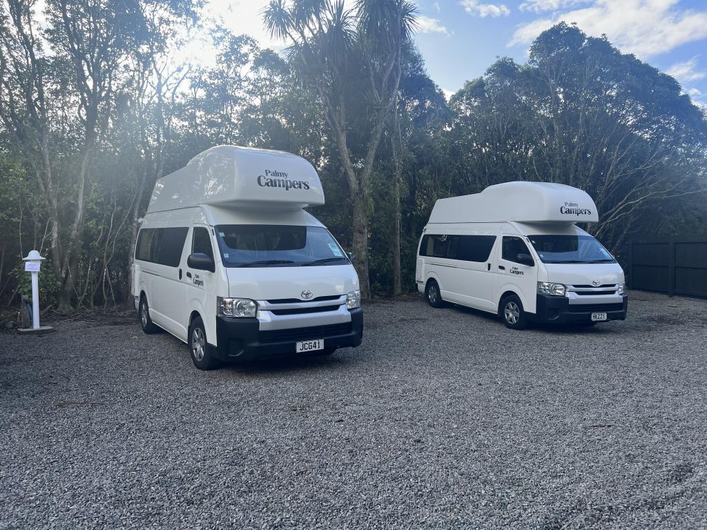 Powered campervan sites