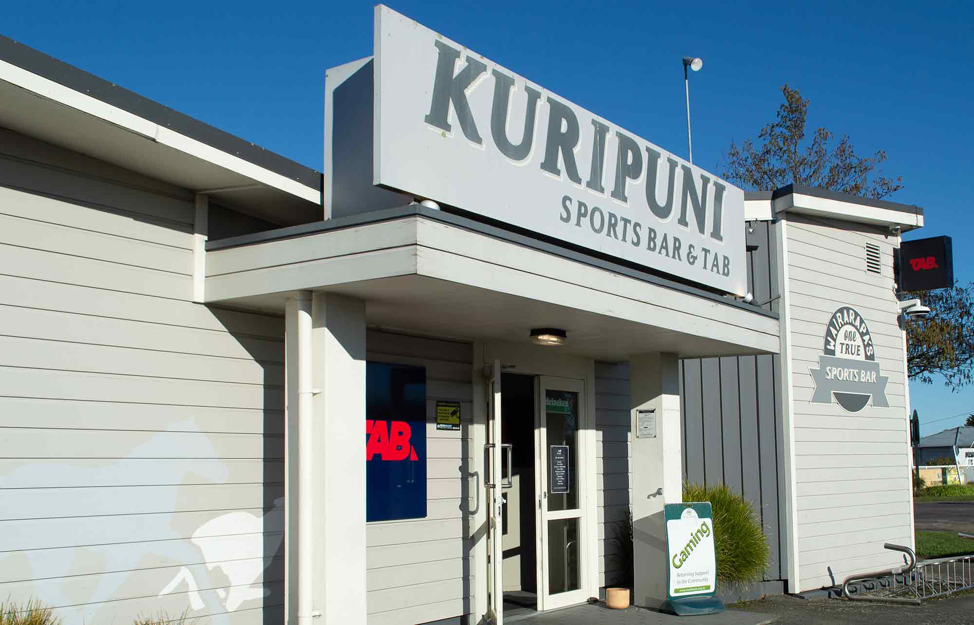 Outside view of a sports bar