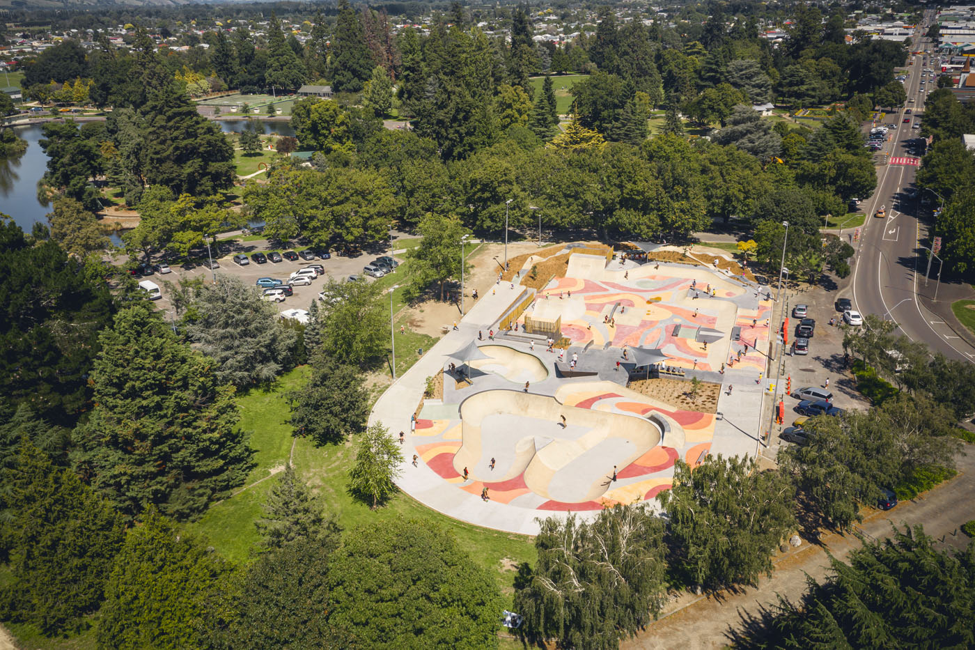 Masterton Skatepark located besides Queen Elizabeth Park