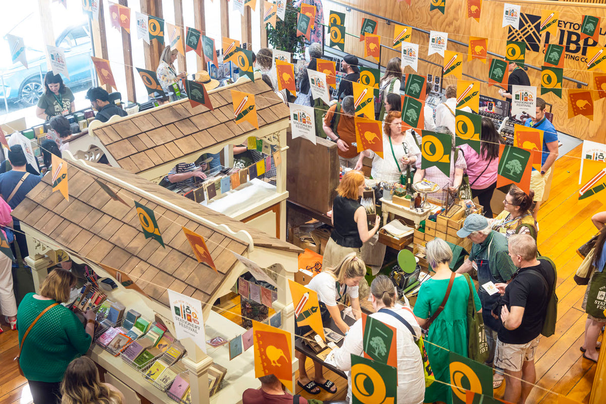 People shopping at a festival 