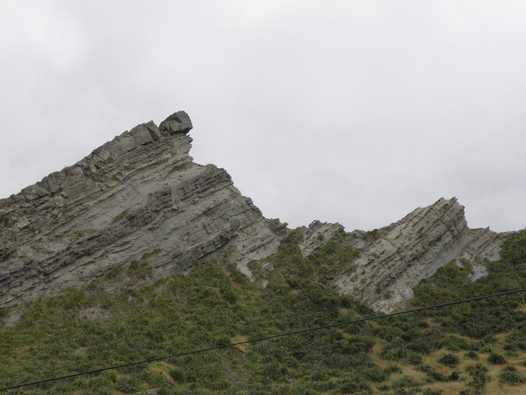 'Kupe's Sail' near Cape Palliser.