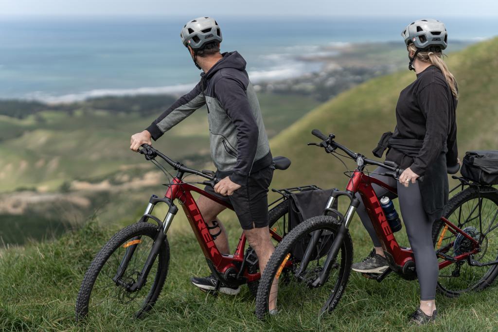 The Pōhatu Farm Ridgeline Cycling Trail views