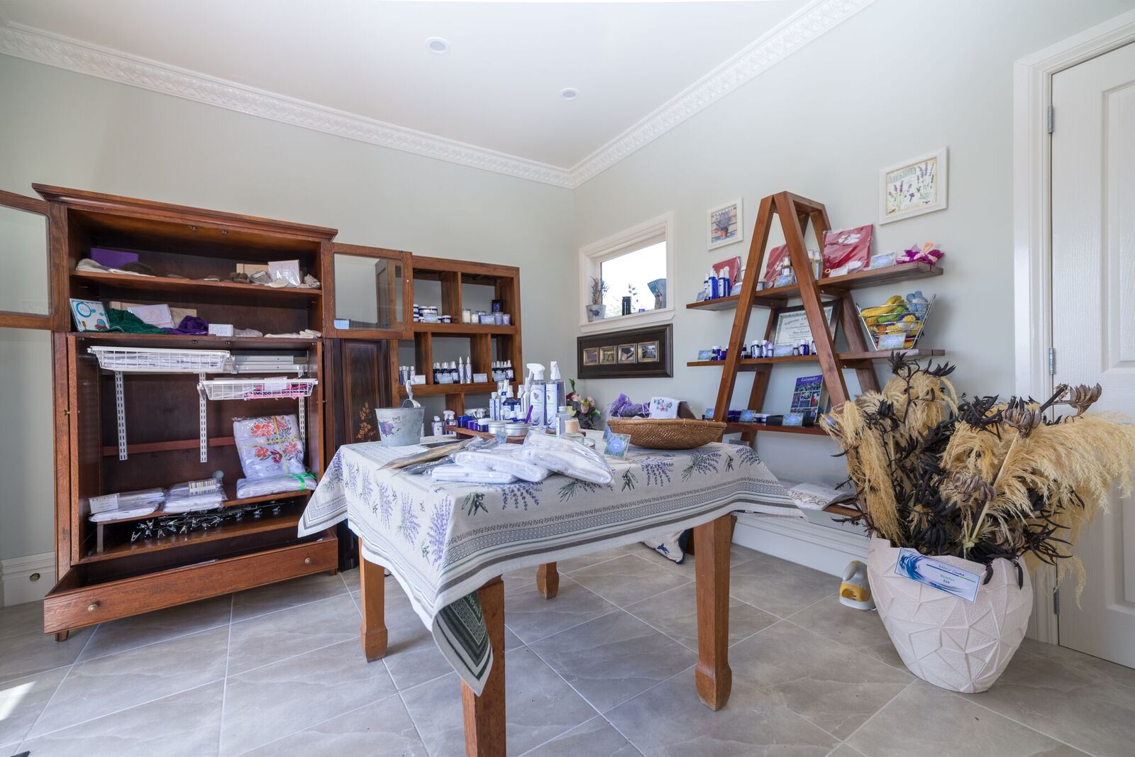 Inside the lavender shop 