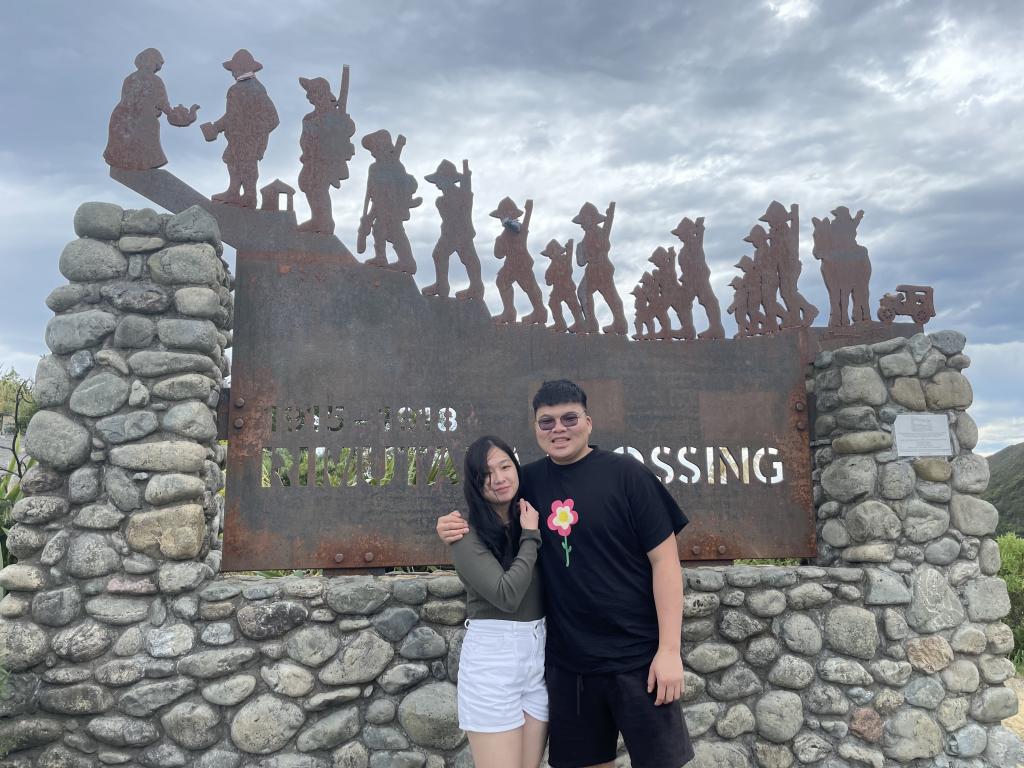 The Remutaka Crossing monument at the Remutaka Hill summit, 555 metres above sea level. The monument commemorates 60,000 New Zealand troops who made the crossing from the military camp in Featherston to the Port of Wellington between 1915 and 1918.