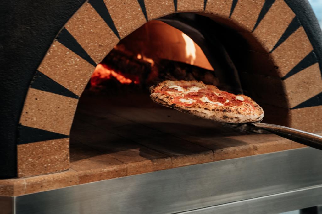 Wood-fired pizza