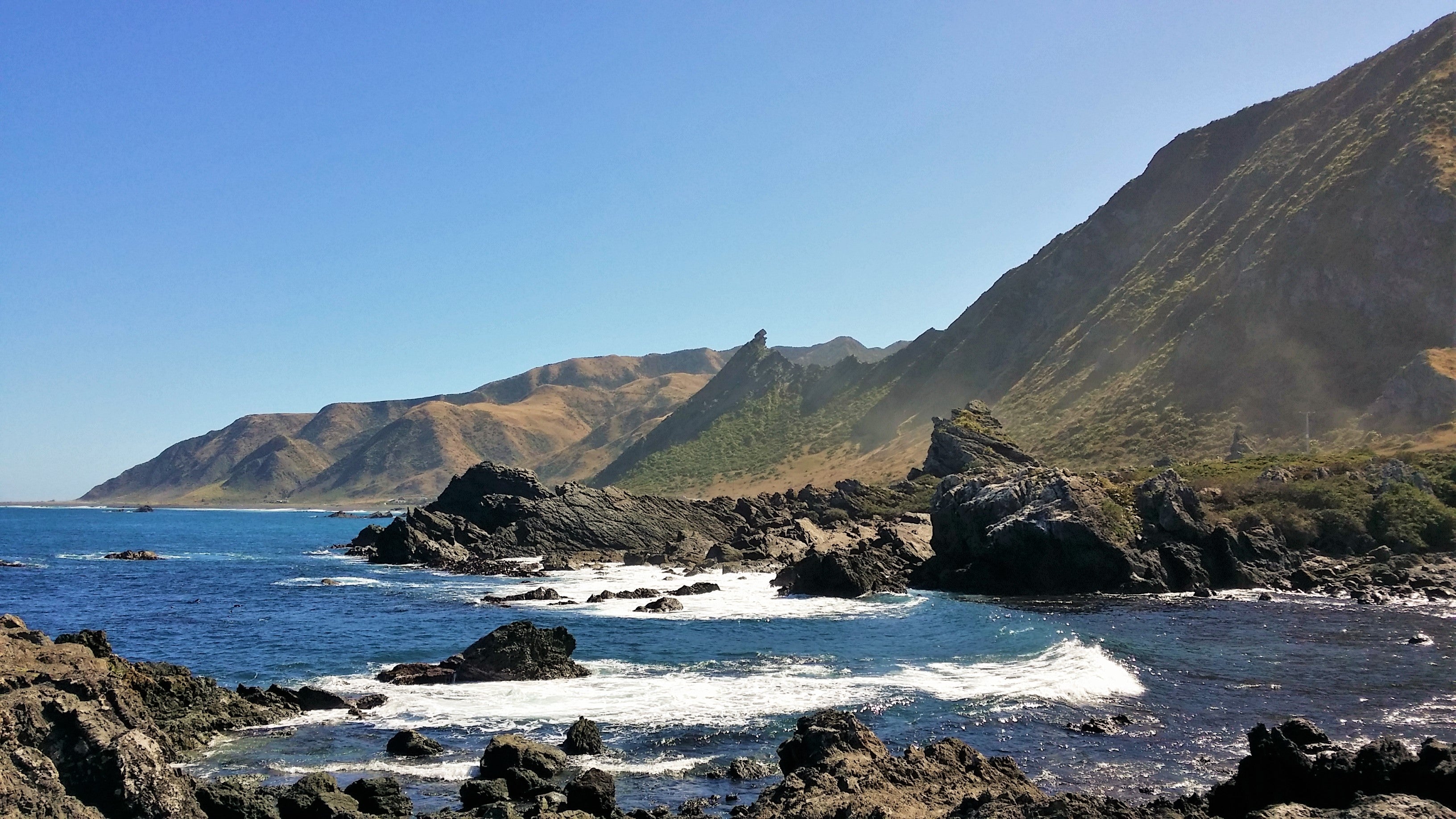 Rock formations on the coast 