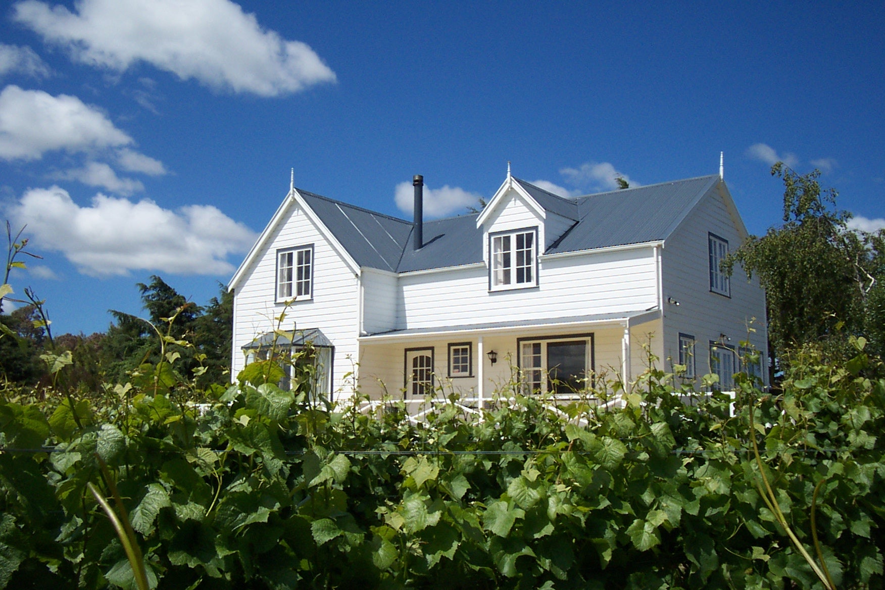 View of historic cellar door 