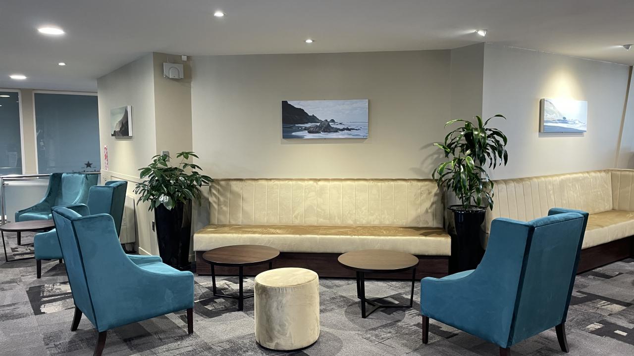 Lobby seating area