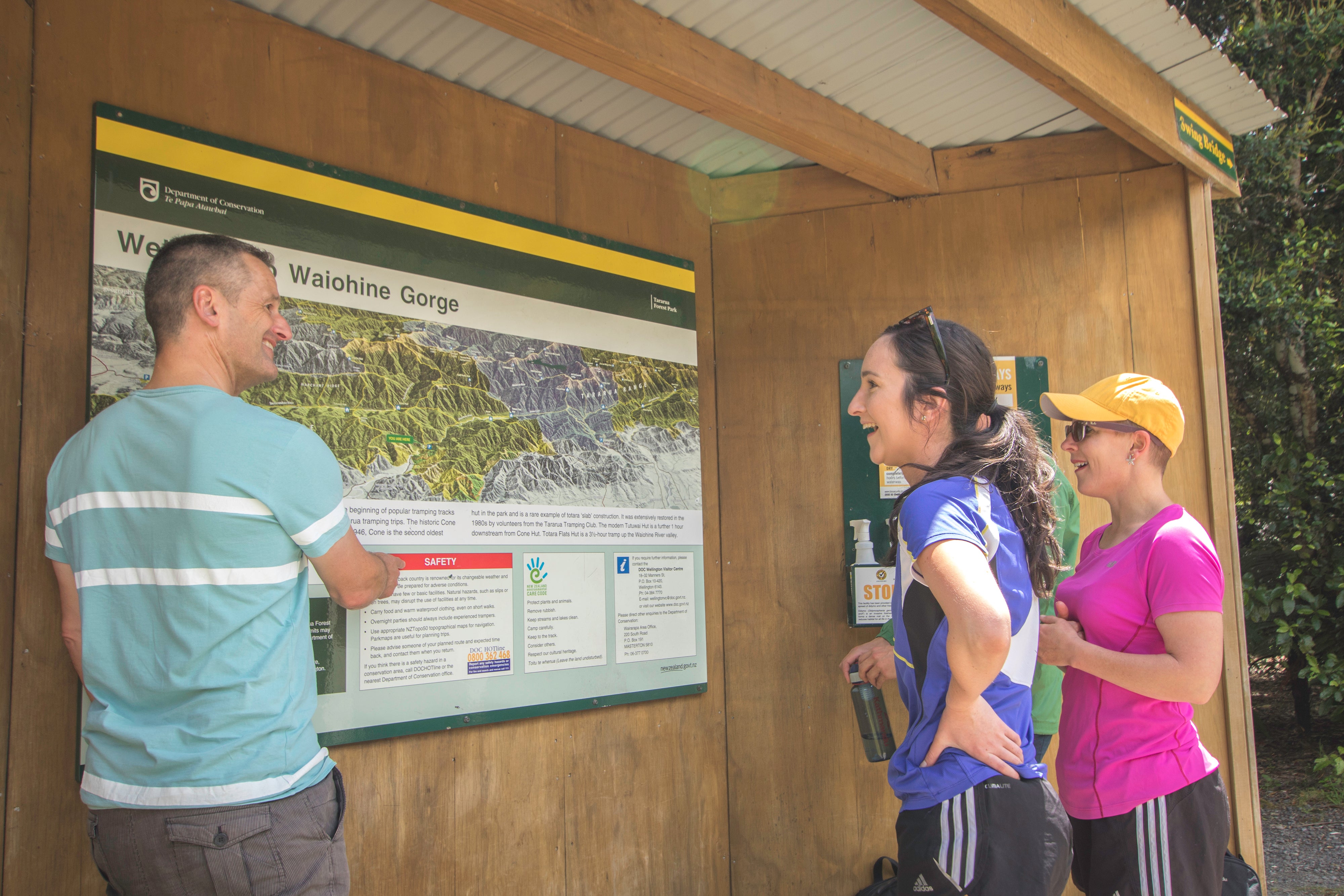 People looking at the map 