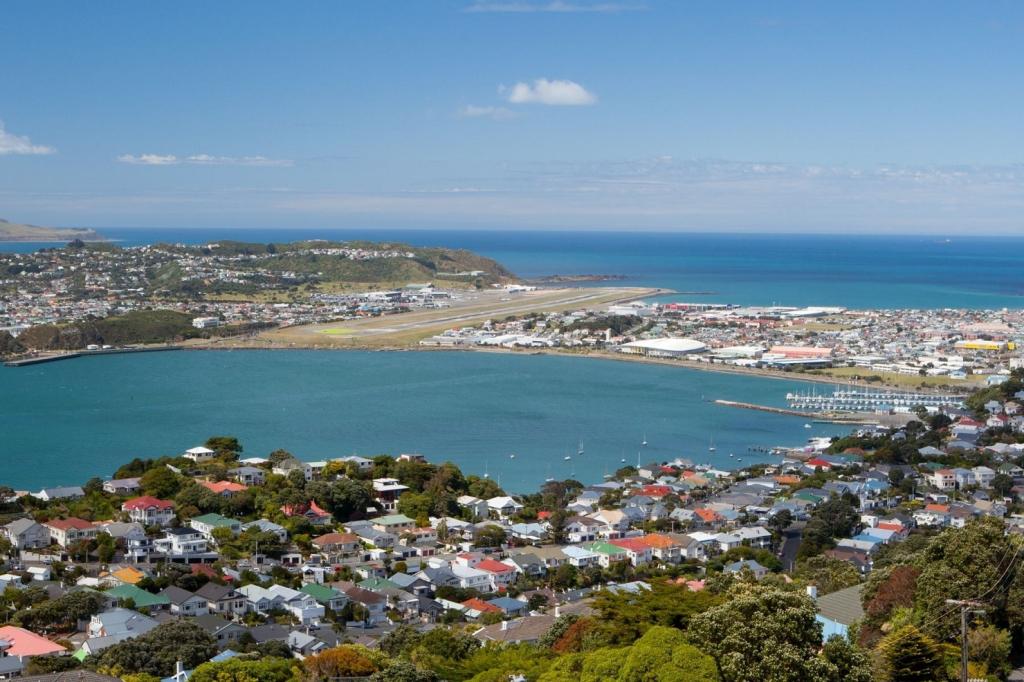 View from Matairangi Mt Victoria to Wellington Airport