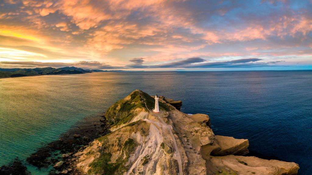 Sunset At Castlepoint