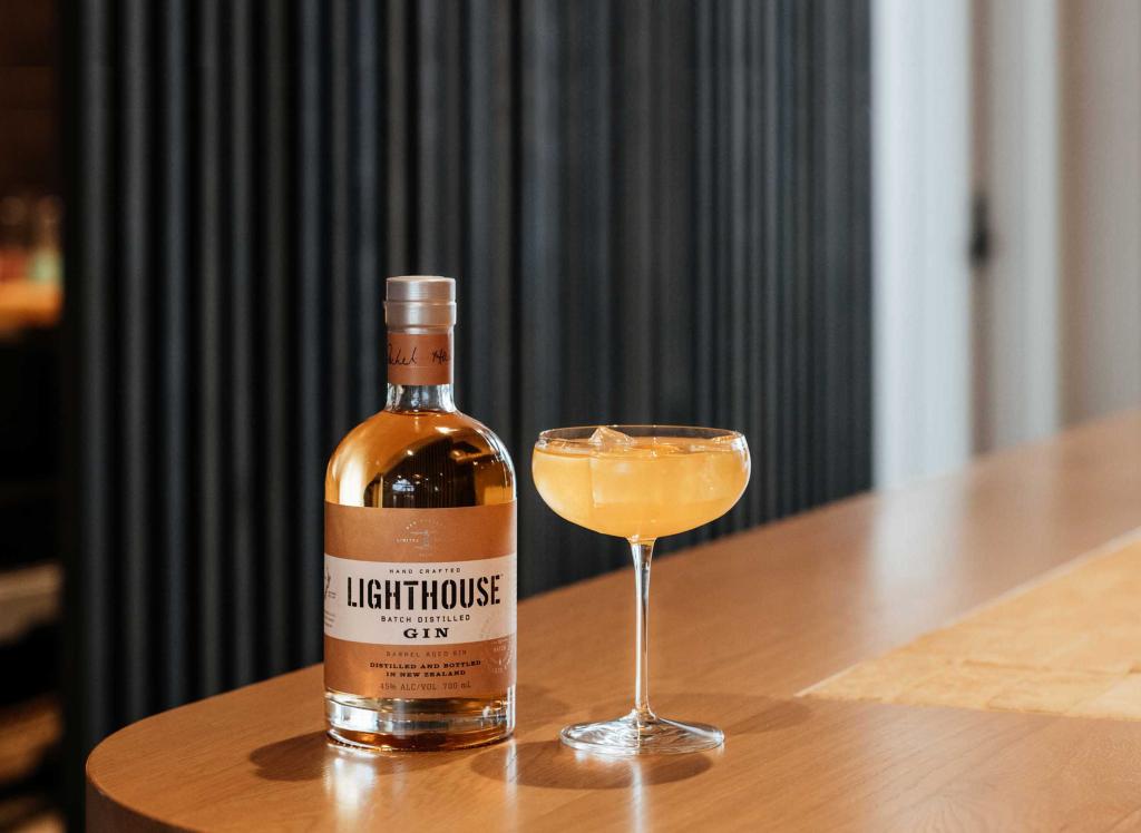 Lighthouse Barrel Aged Gin cocktail