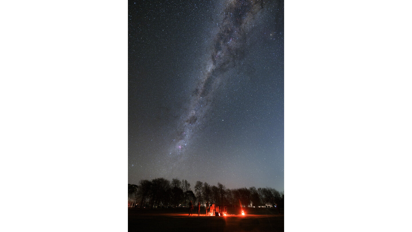 Stargazing group at Martinborough Golf Course. A popular venue for those who don't have suitable accommodation or won't stay the night within Wairarapa.