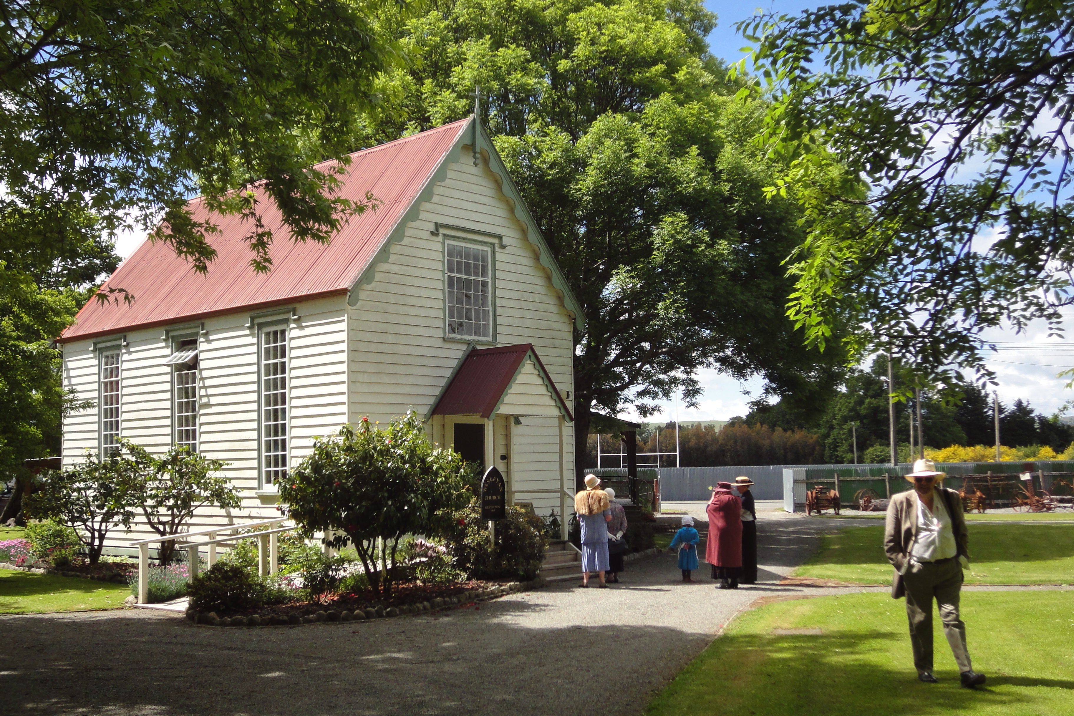 Historic Church in Cobblestone Museum grounds.