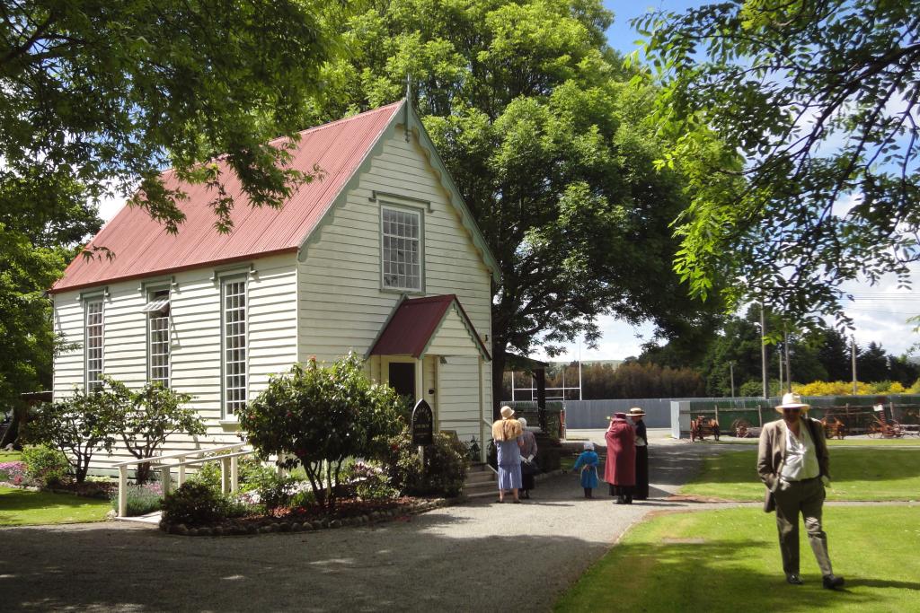 Historic Church in Cobblestone Museum grounds.