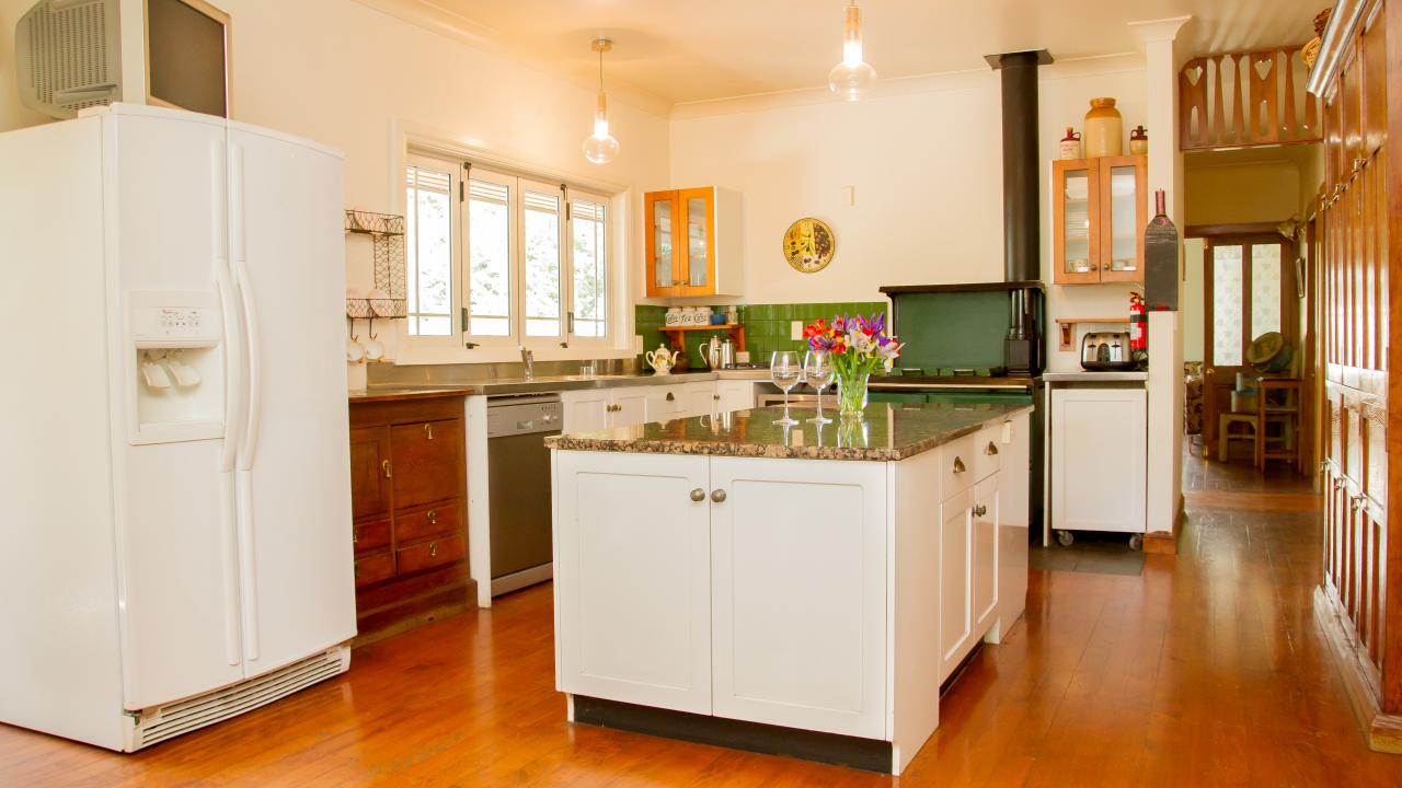 Large kitchen for entertaining.