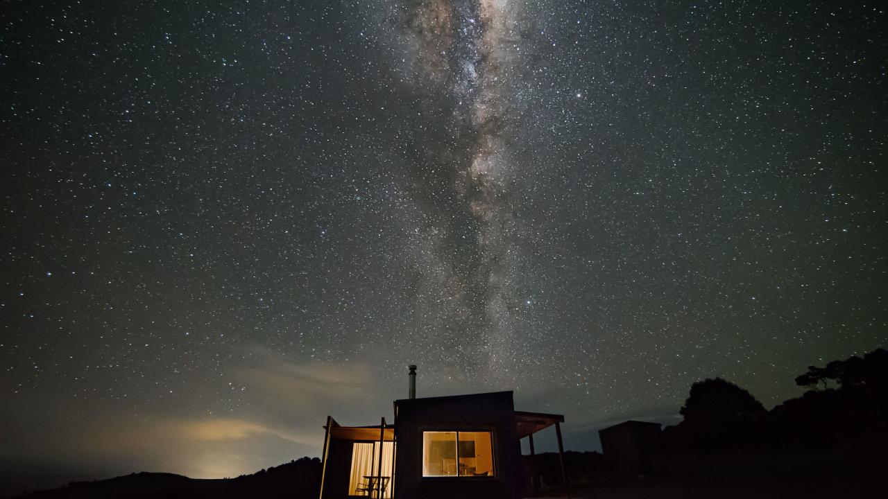 Milky way overhead.