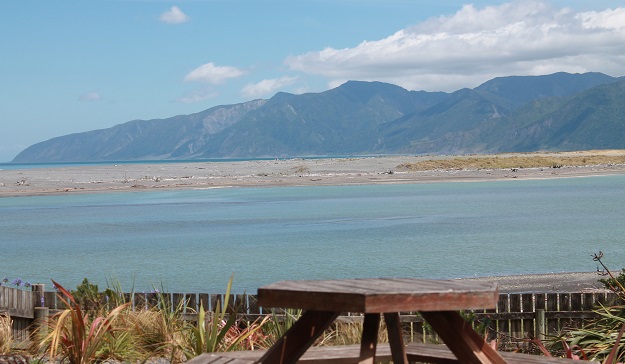 The view from the Lake Ferry Hotel, Cape Palliser 
